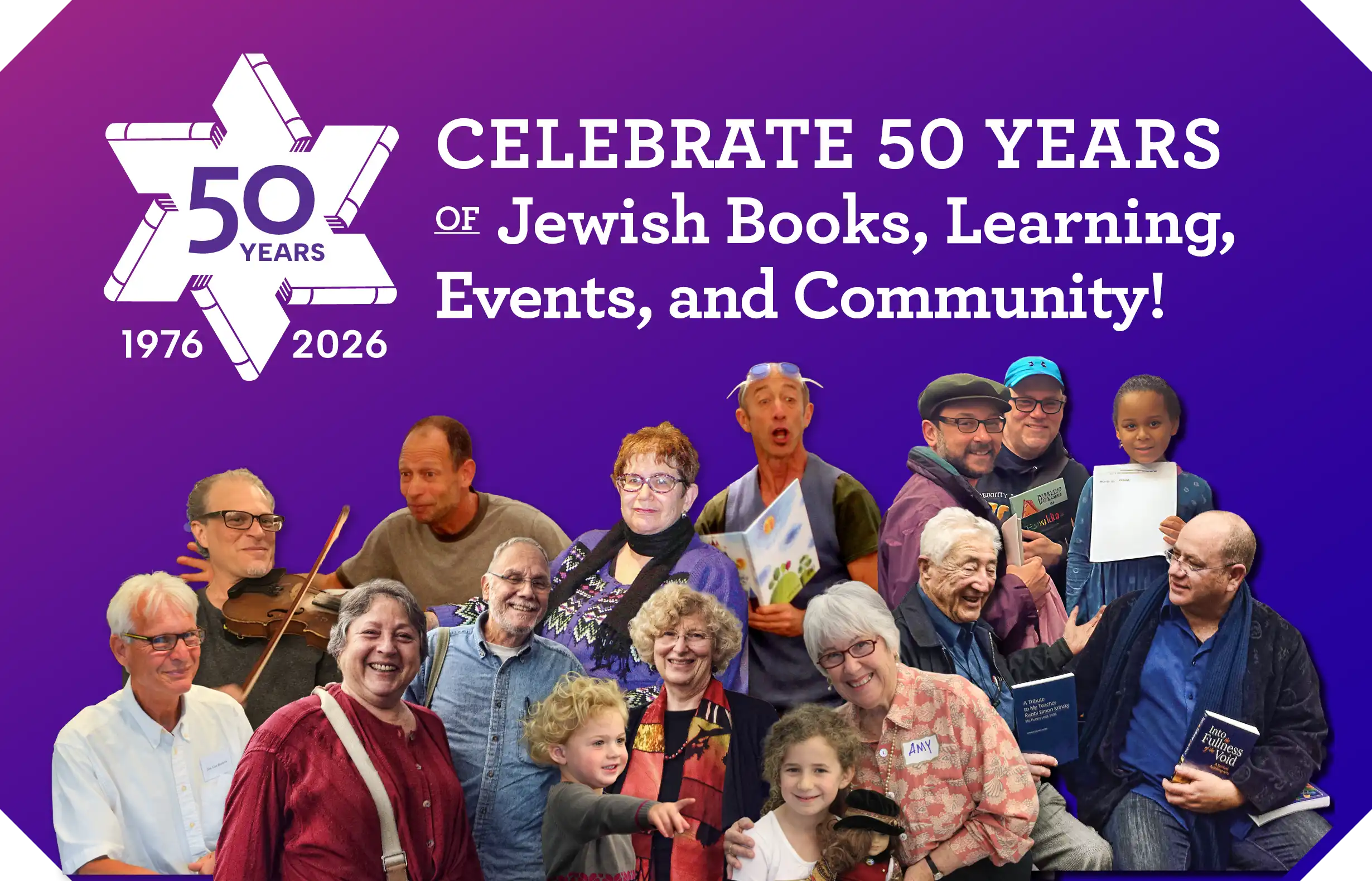 Celebrate 50 Years of Jewish Books, Learning, Events, and Community